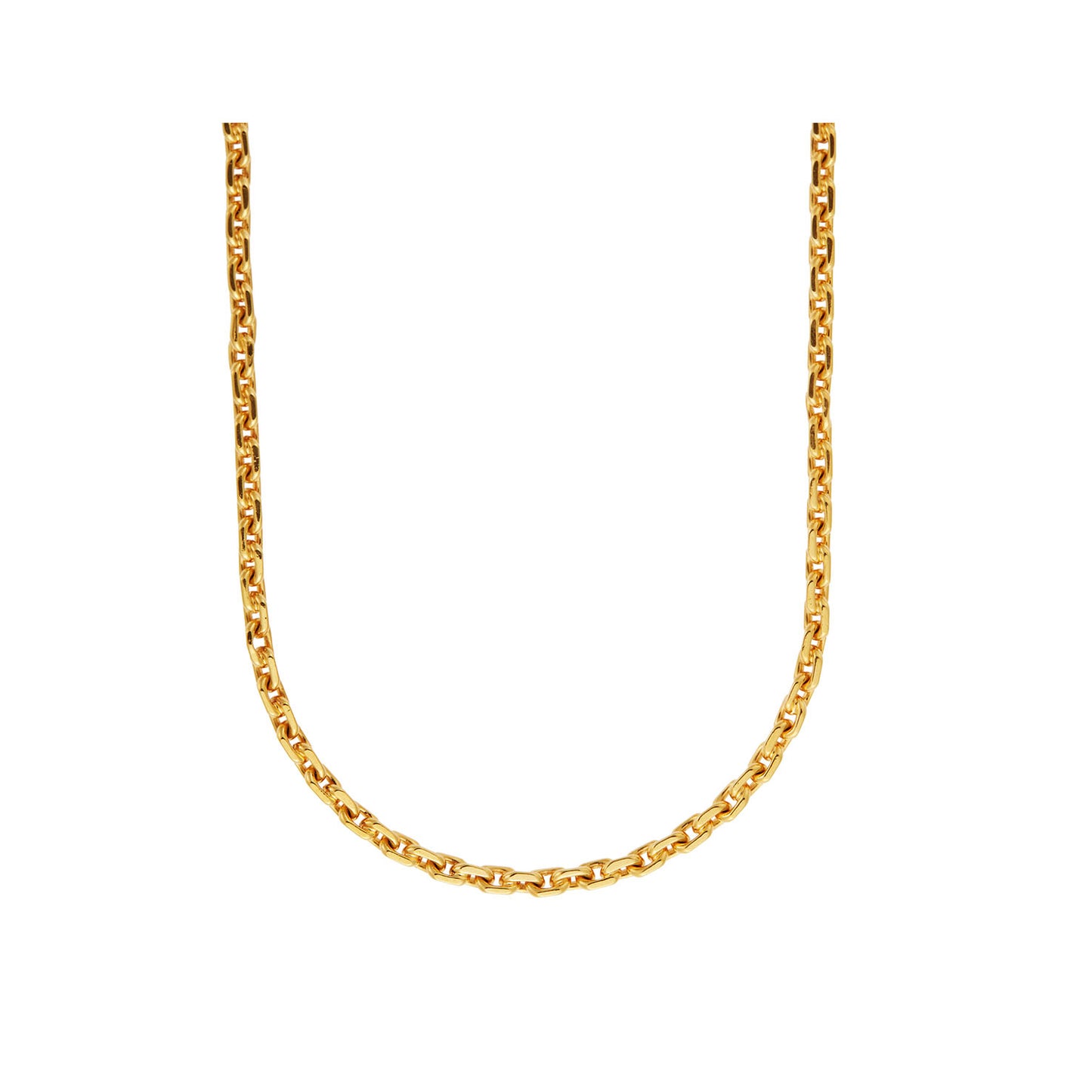 Chain Necklace for Men Gold KT18 or KT14 Handmade. Product code: 000110