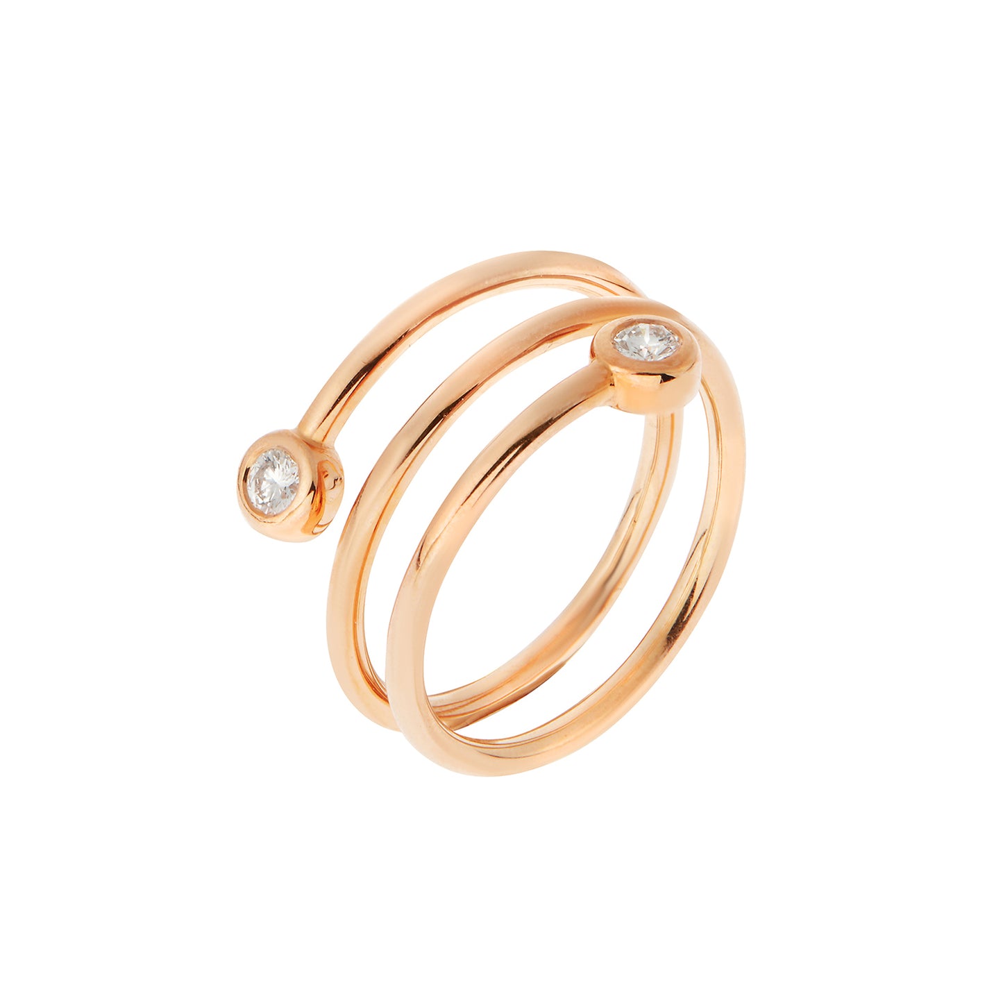 Brilliant Cut Diamond Ring 18KT Pink Gold. Product Code : 133608SP
