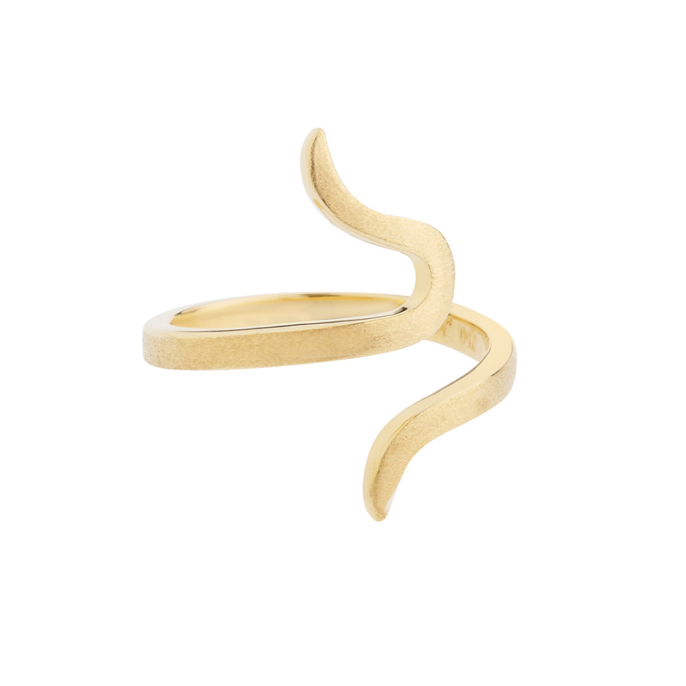 Yellow gold ring 18KT inspired by the Ancient Greek jewellery. Product Code : 324DA56Y