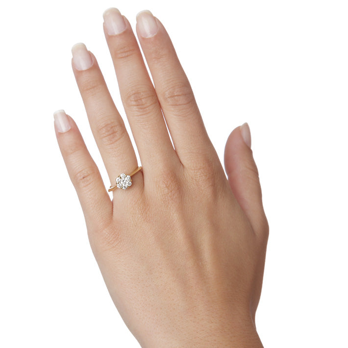 Ring 18KT Yellow Gold with Brilliant cut Diamonds. Product Code : 1270D054Y