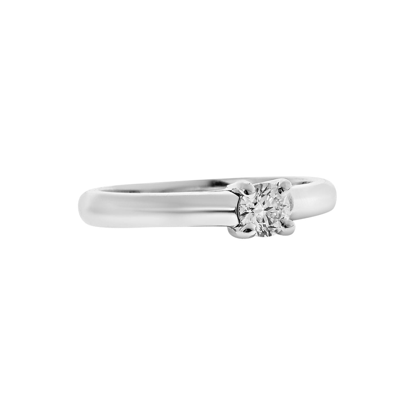 Diamond Brilliant Cut Solitaire KT18 White Gold . Product Code:285DA1121