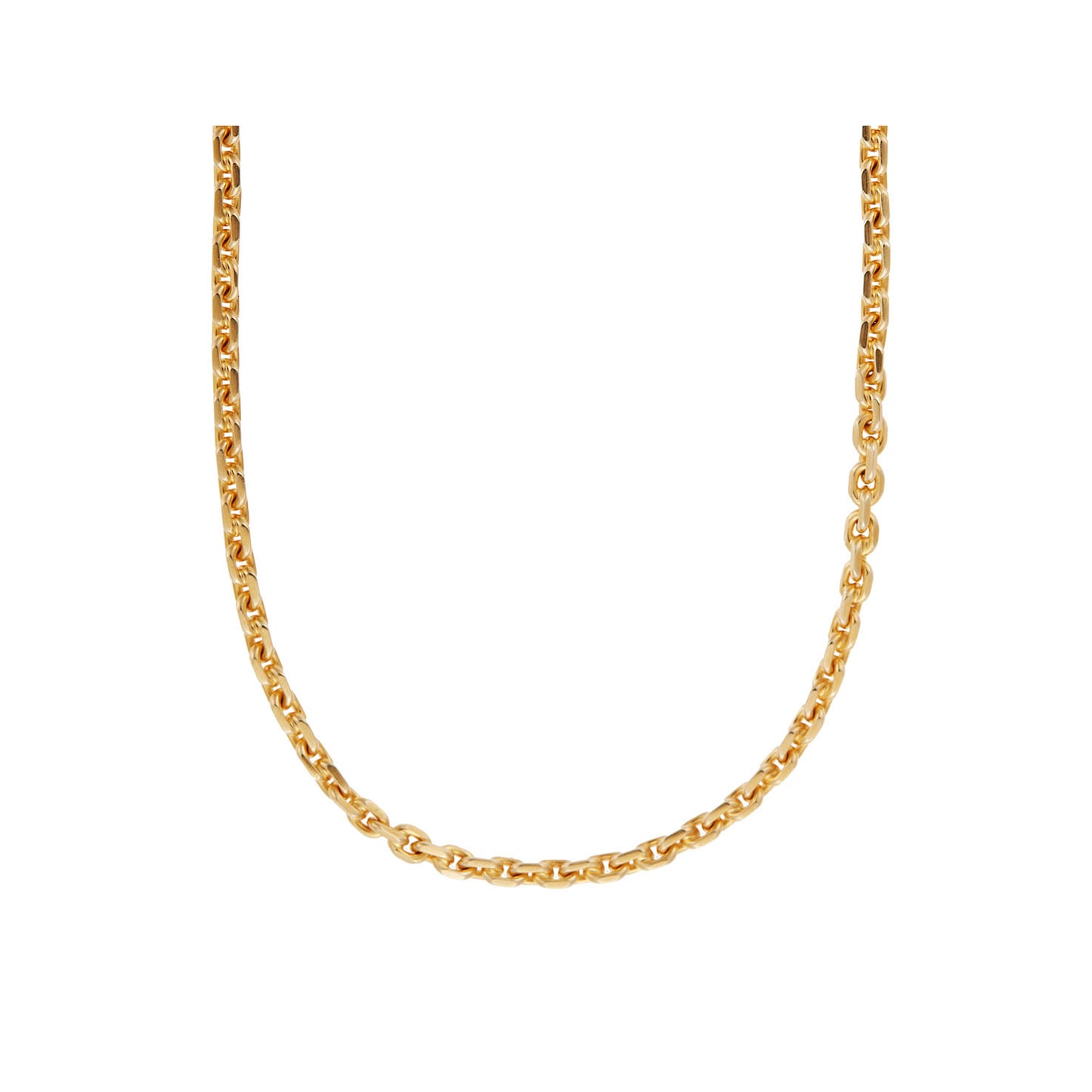 Chain Necklace for Men Gold KT18 or KT14 Handmade. Product code: 000105