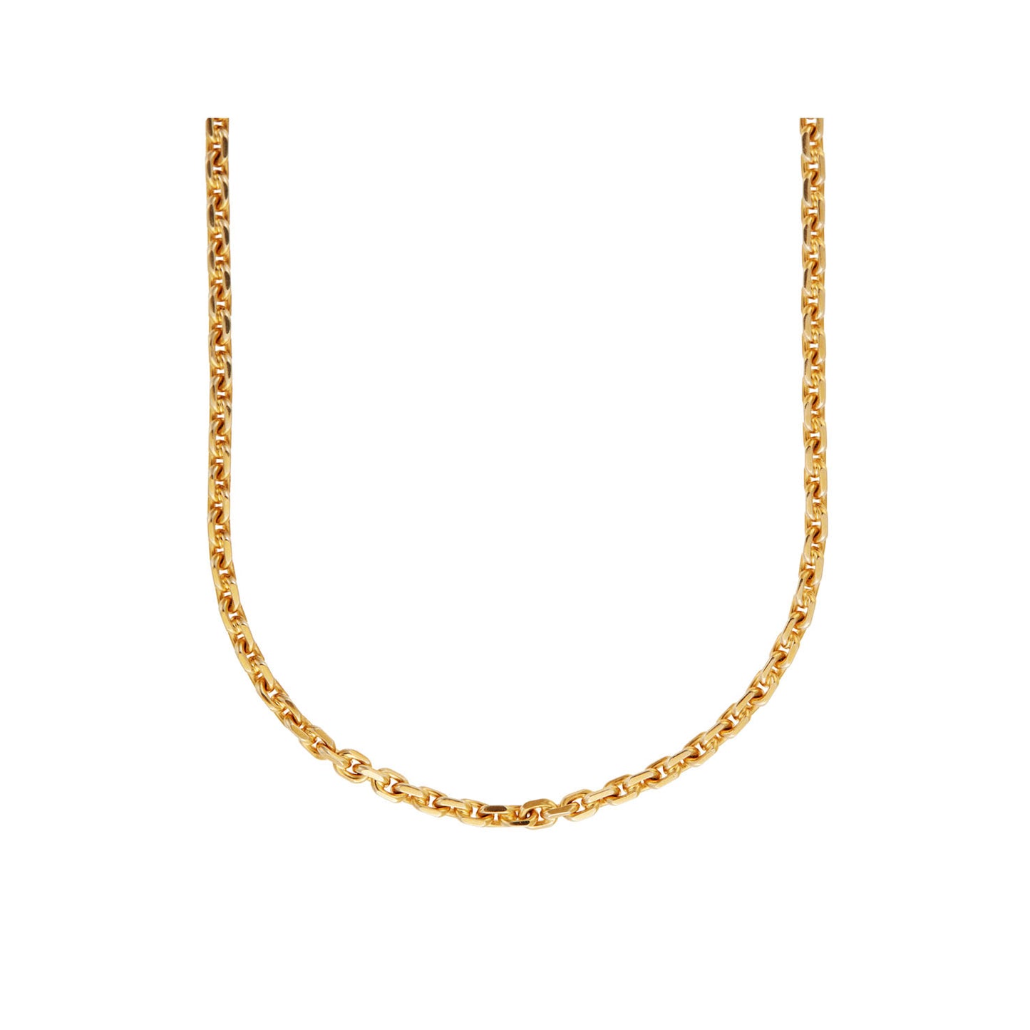 Chain Necklace for Men Gold KT18 or KT14 Handmade. Product code: 000108