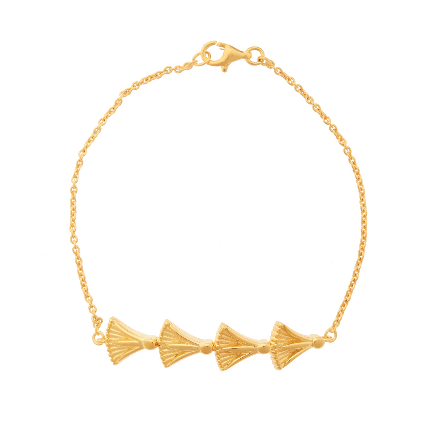 Lucky charm 2023-Madonna Lily-Bracelet silver 925 gold-plated. Product code: 6ABB2023