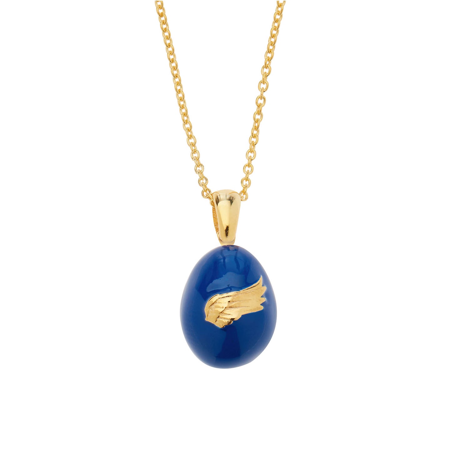 “Angel Wings” Easter Egg Pendant on a Chain. Product Code: 91MAYG23c Blue
