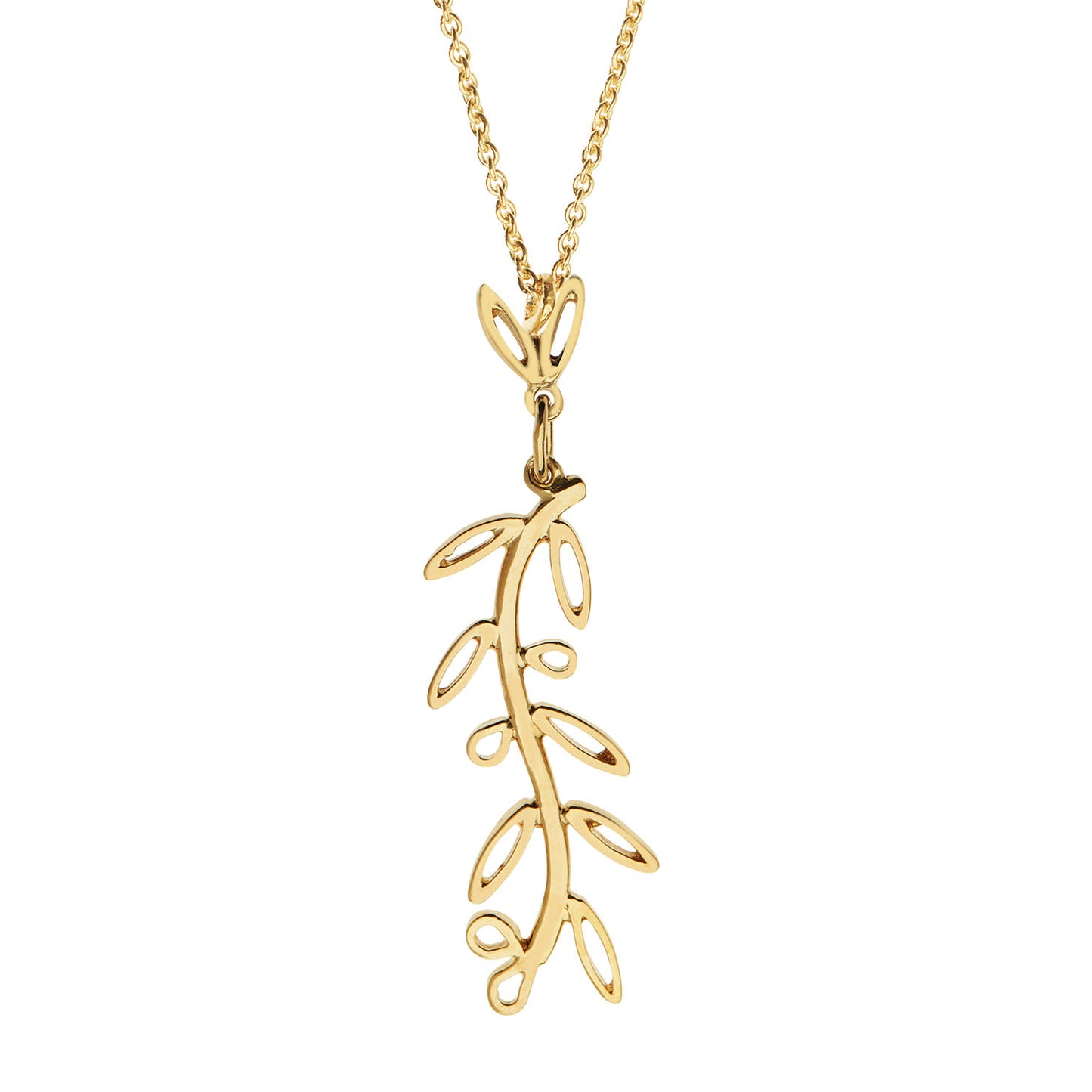 “Olive wreath” pendant gold-plated silver 925.   Product Code : 1.olivewreathpendant.