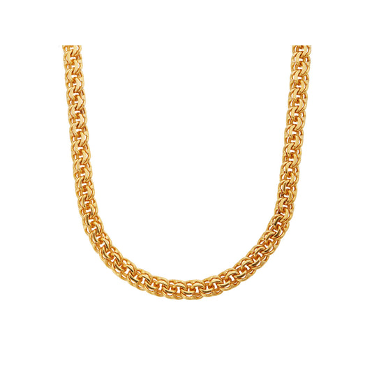 Gold Chain Necklace Unisex  KT18 or KT14 Handmade. Product code: 000100