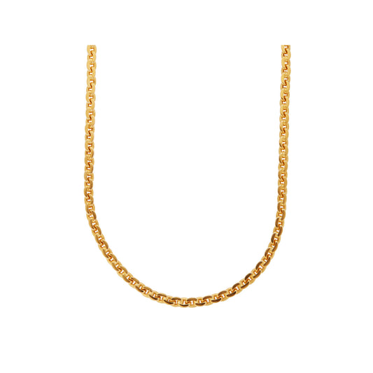 Chain Necklace for Men Gold KT18 or KT14 Handmade. Product code: 000109