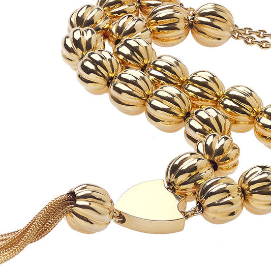 Handmade K14 carat string of beads. Product code: 114KK9