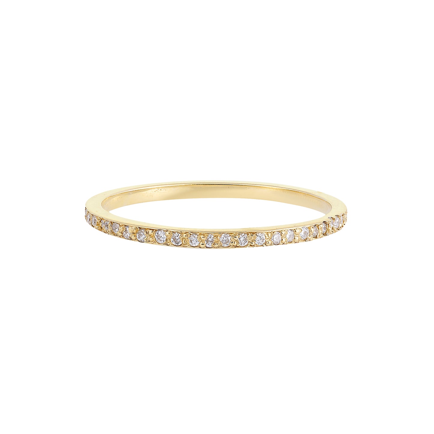 Half Band  with Brilliant Cut  Diamonds KT18 Yellow Gold. Product Code : 1026HR091