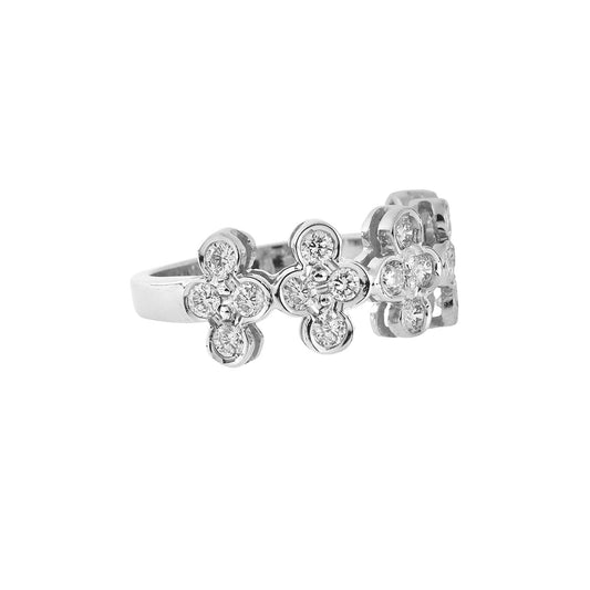 Brilliant cut diamond half band 18 carat white gold.   Product Code : 1200D5M33