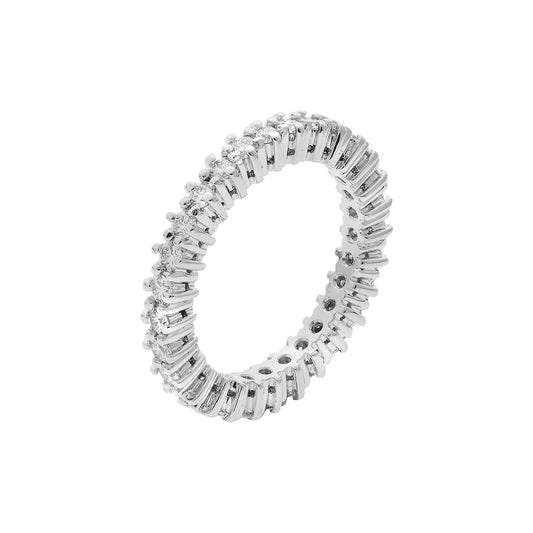 Diamond band 18 carat white gold.