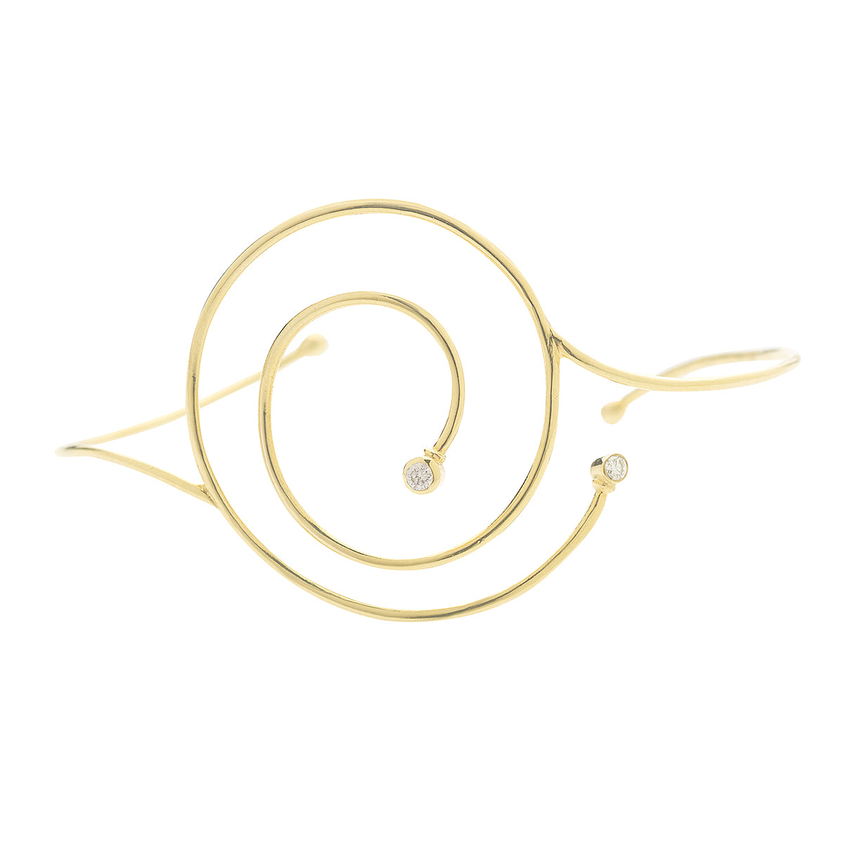 K18 carat yellow gold bracelet with diamonds.   Product Code : 432BA123Y