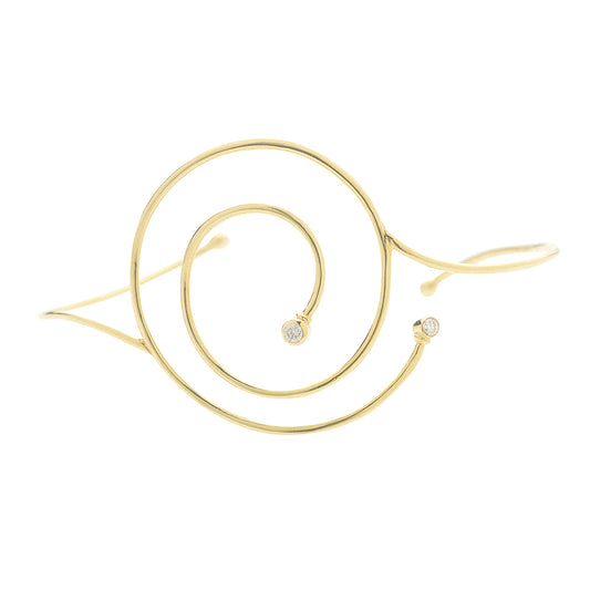 K18 carat yellow gold bracelet with diamonds.   Product Code : 432BA123Y