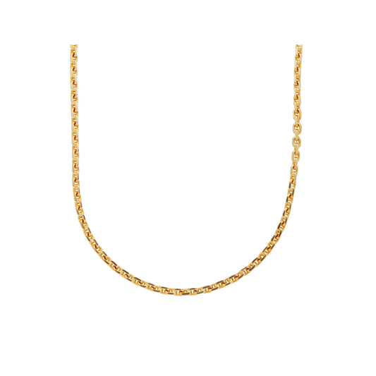 Chain Necklace for Men Gold KT18 or KT14 Handmade. Product code: 000111