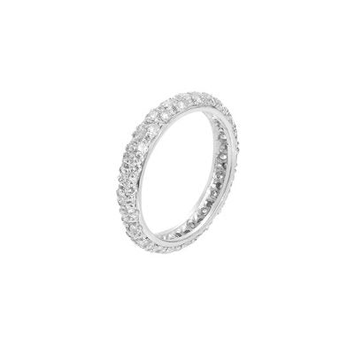 Band Ring K18 White Gold with Round Brilliant Diamonds. Product code:153DA184
