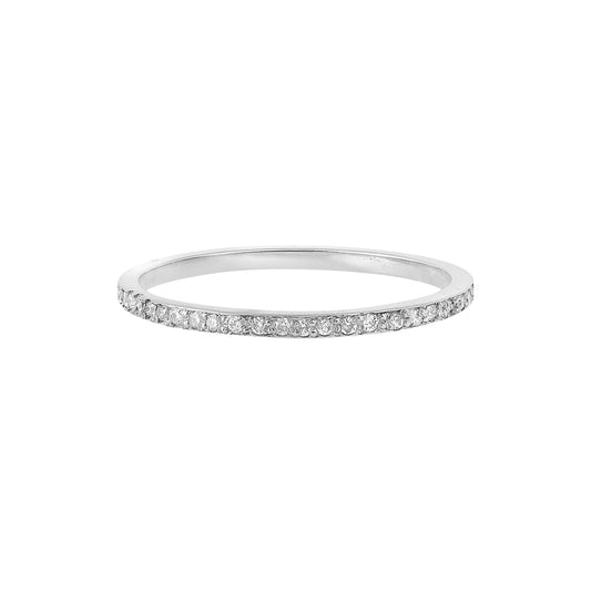 Half Band  with Brilliant Cut  Diamonds KT18 White Gold. Product Code : 1026HR091W