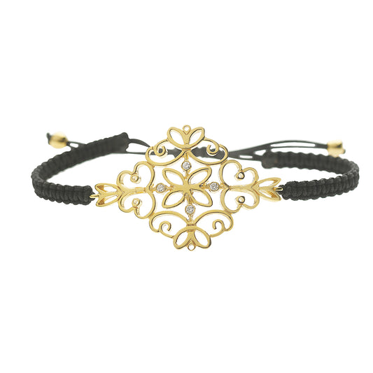 Diamond bracelet 18 carat yellow gold.   Product Code : 451B97YD.