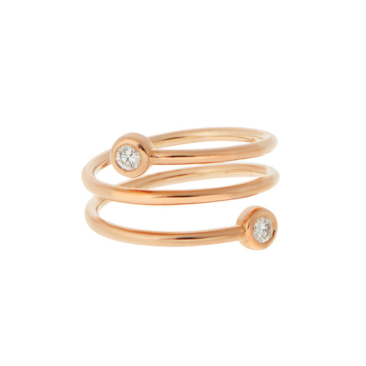 Brilliant Cut Diamond Ring 18KT Pink Gold. Product Code : 133608SP