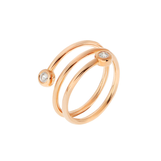 Brilliant Cut Diamond Ring 18KT Pink Gold. Product Code : 133608SP