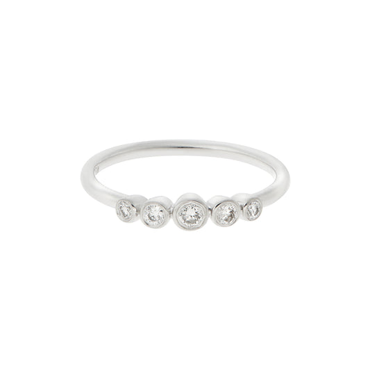 Diamond half-band 18k white gold. Product Code : 1333D058W