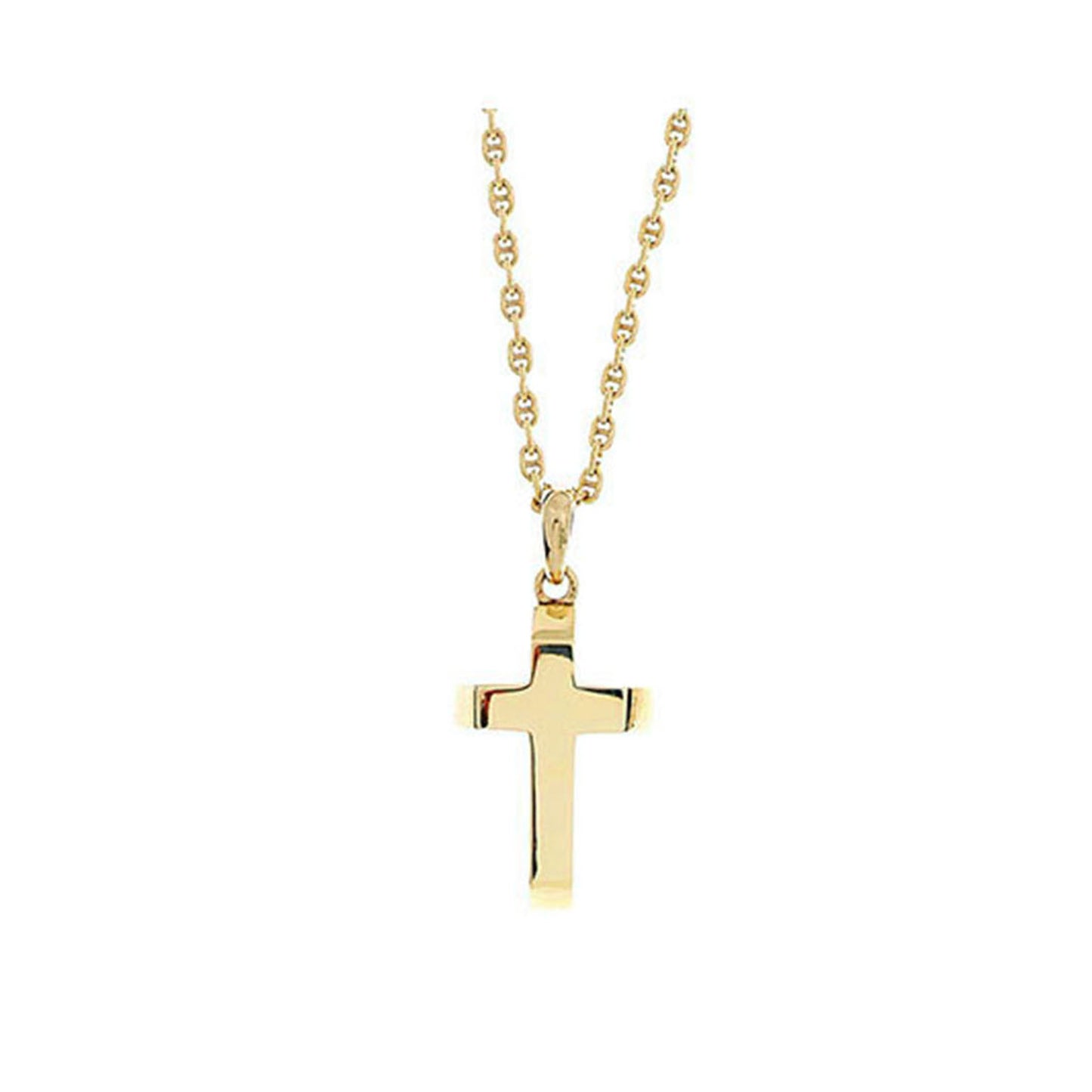 Handmade cross 18 carat solid yellow gold.   Product Code: 157ST92A.