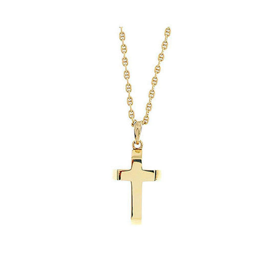 Handmade cross 18 carat solid yellow gold.   Product Code: 157ST92A.