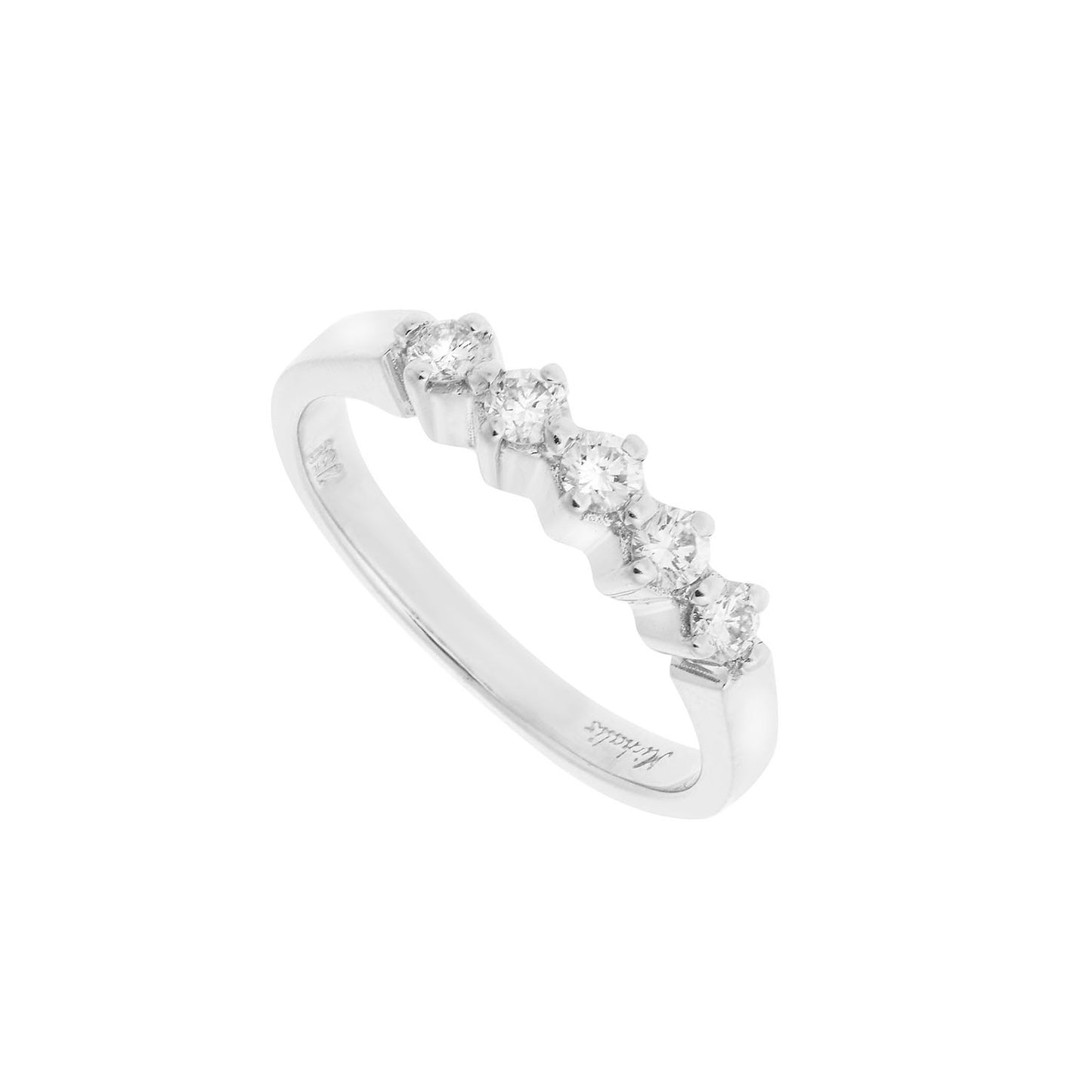 Diamond half band 18 carat white gold.   Product Code : 1295DW29
