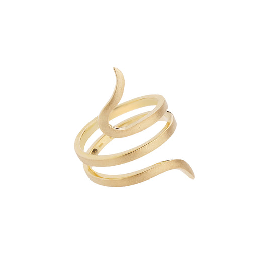 18KT yellow gold ring inspired by the Ancient Greek jewellery.  Product Code : 323DA57Y.