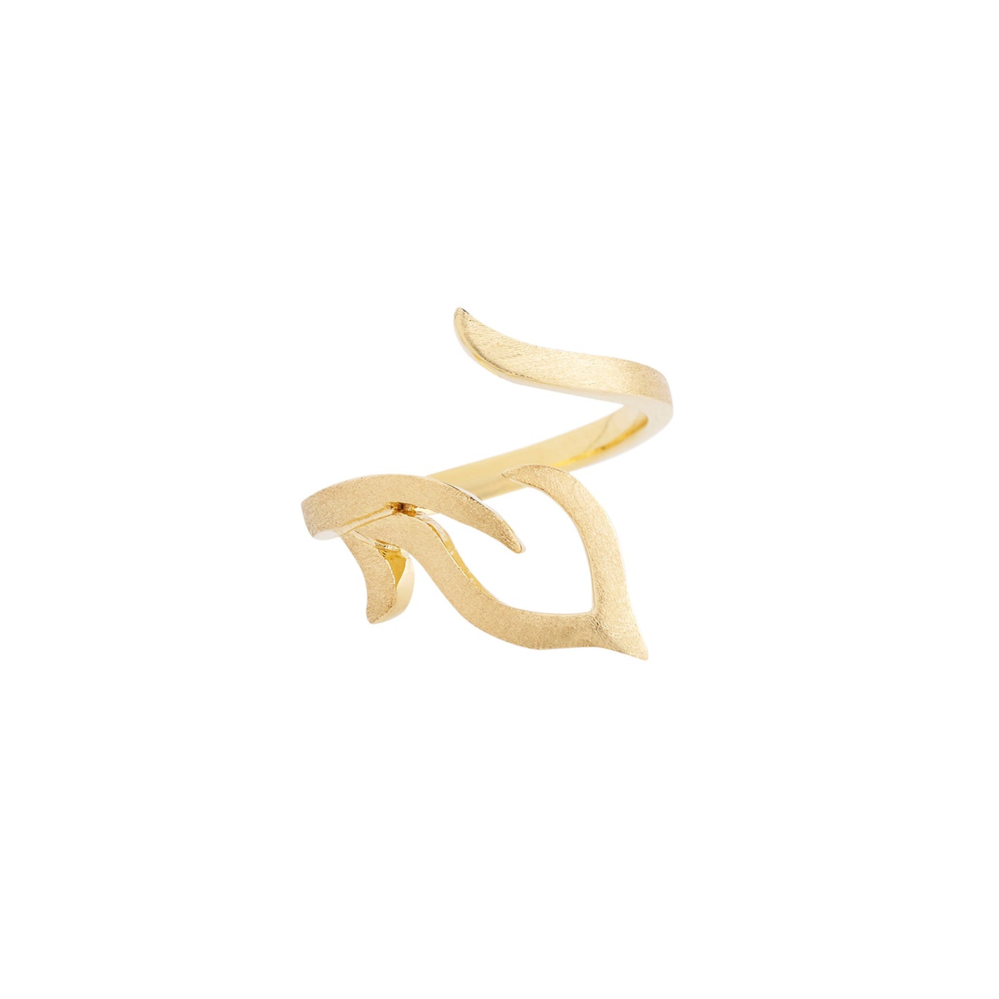 Leaf, 18 carat yellow gold ring. Product Code : 326DA55SY