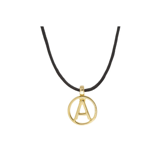 Letter "A" 18 carat yellow gold charm.