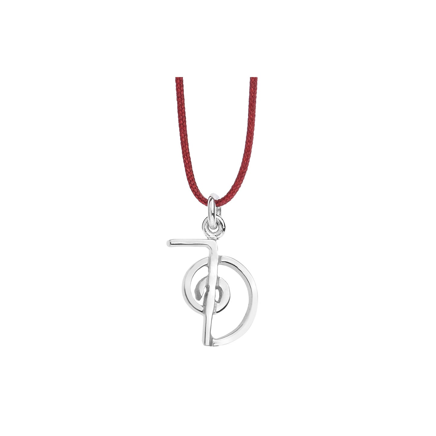 "Cho ku rei"  18 carat white gold pendant. The reiki symbol of power and physical healing. Product code: 405MW018