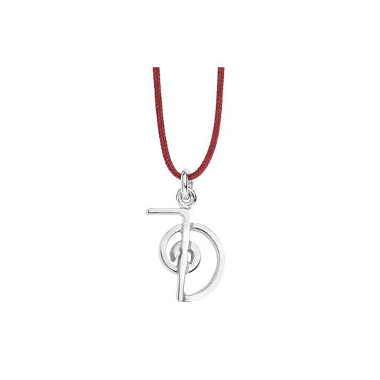 "Cho ku rei"  18 carat white gold pendant. The reiki symbol of power and physical healing. Product code: 405MW018