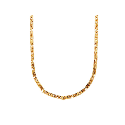 Chain Necklace for Men Gold KT18 or KT14 Handmade. Product code: 000101