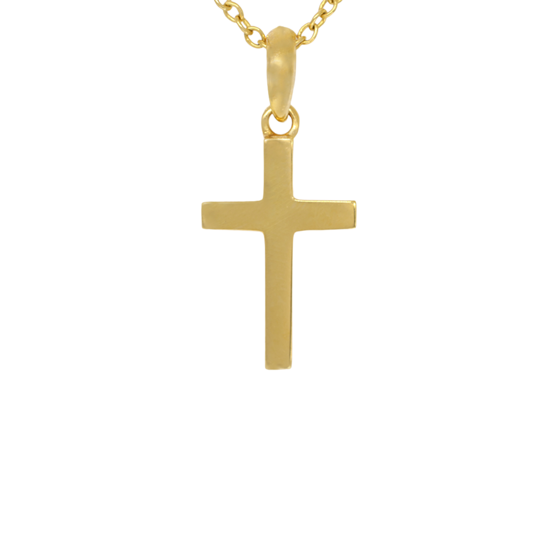 Handmade yellow cross 18K. Product code : 209ST92B