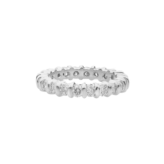 Diamond band 18 carat white gold. Product Code : 825DA372