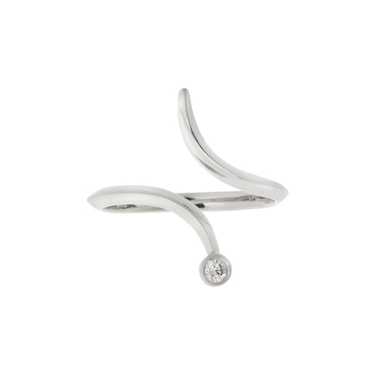Solitaire brilliant cut diamond ring 18k white gold. Product Code : 1328D086W