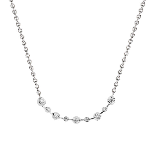 Necklace 18KT White Gold with Brilliant cut Diamonds. Product Code : 289HN01