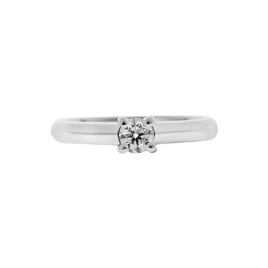 Diamond Brilliant Cut Solitaire  KT18 White Gold . Product Code:285DA1121
