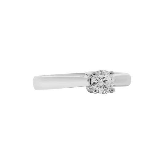 Diamond  Brilliant Cut Solitaire KT18 White Gold . Product Code:295D1130