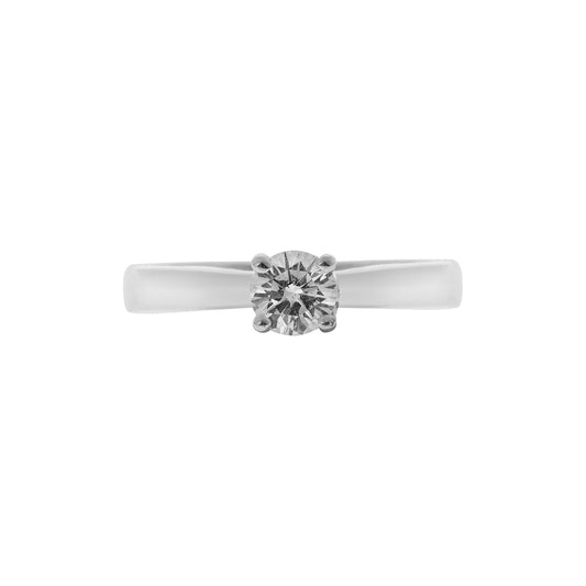 Diamond  Brilliant Cut Solitaire KT18 White Gold . Product Code:295D1130