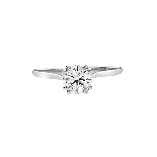 Diamond Brilliant Cut Solitaire  KT18 White Gold . Product Code:299D1139