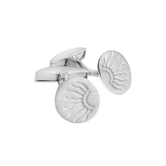 Sun, silver cufflinks. Sun is a symbol of life, energy, well-being and strength. Product code:101MA2018S