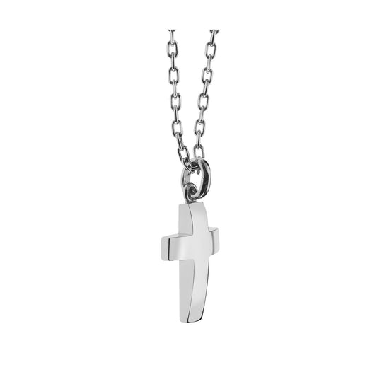 Handmade cross 18KT white gold.  Product Code: 327ST131KF.