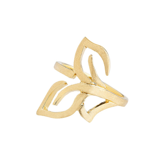 Leaf 18 carat gold ring.   Product Code : 327DA54Y