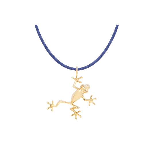 Frog silver 925 gold-plated good luck charm.  Frog is a symbol of abundance, long life and good luck. Product Code: 33MBATPAXOS