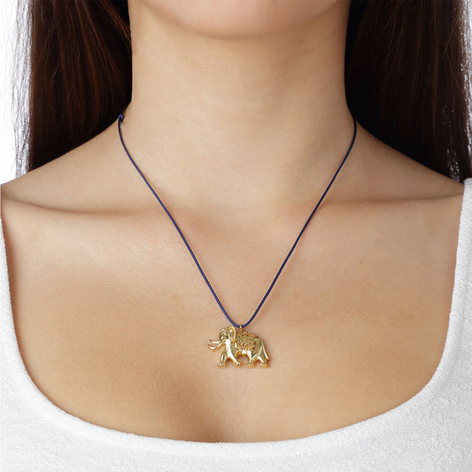 Elephant, silver 925 gold-plated good luck charm. Elephant is a symbol of strength,longevity, wisdom and happiness. Product Code: 34MELEFANTAS