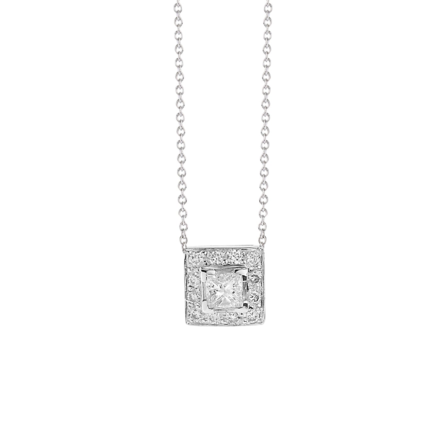 Diamond  pendant 18 carat white gold.   Product Code : 476ME030W