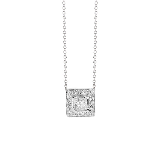 Diamond  pendant 18 carat white gold.   Product Code : 476ME030W