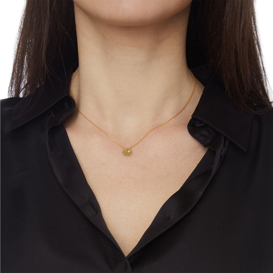 Gold cross 18kt Yellow Gold with one brilliant cut diamond. Product Code: 348ST04Y.